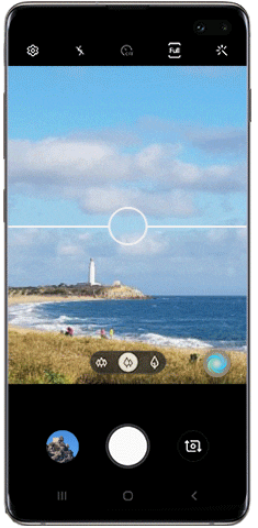 Improved photo compositions with Shot suggestions in Galaxy S10 camera
