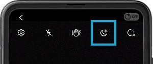 image of moon icon on the device