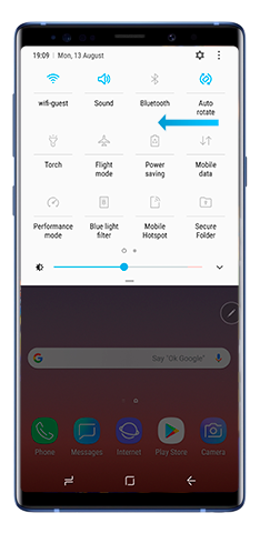 Expanded notification panel