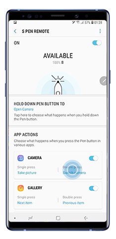 Double press to choose the app