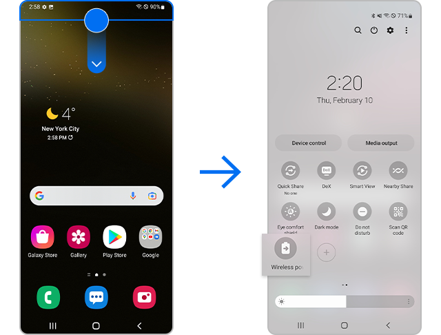 activate wireless power sharing