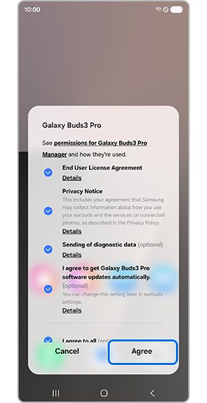 Tap agree on Terms & Conditions