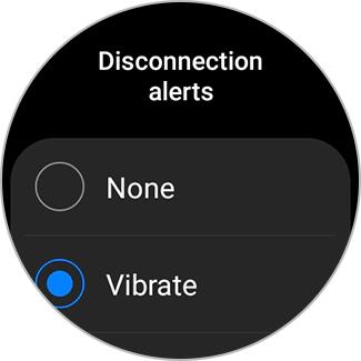 List of settings for Disconnection alerts