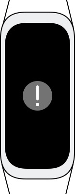 exclamation mark appeared on Galaxy Fit