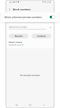 Disable Block unknown or private numbers