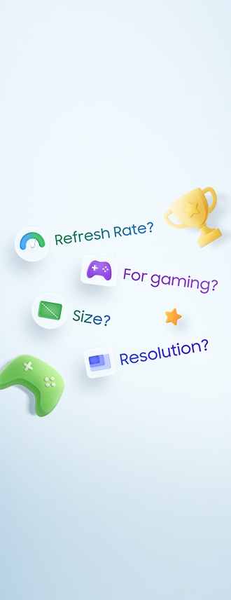 Two smart monitors are placed side by side. The monitors display the Smart TV Apps page, with various content and apps lined up.