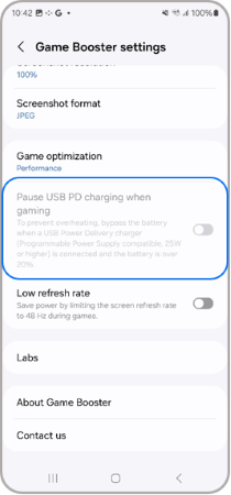 Turn on Pause USB PD charging when gaming