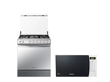 Cocina Mirror Look + Microondas Blanco 23 L