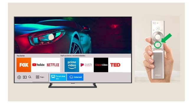 luz de espera del televisor