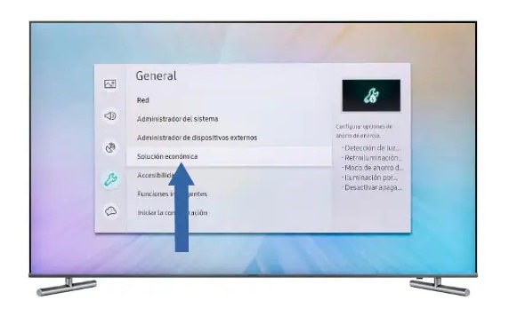 luz de espera del televisor