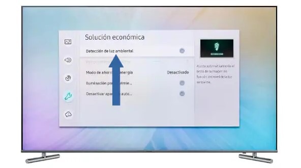 luz de espera del televisor