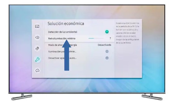 luz de espera del televisor