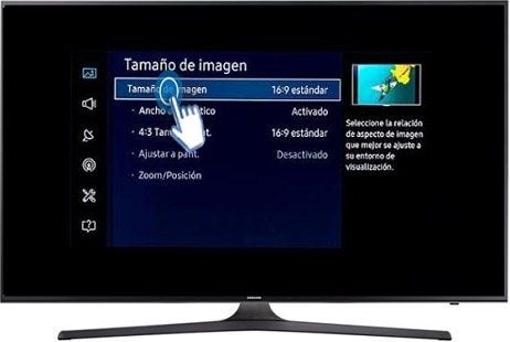 Configuración y selección de "Tamaño de imagen"