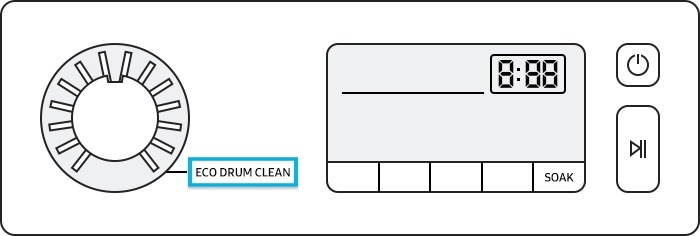 use eco drum clean function