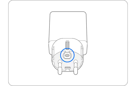 Cargador con conexión a tierra de 3 puntas