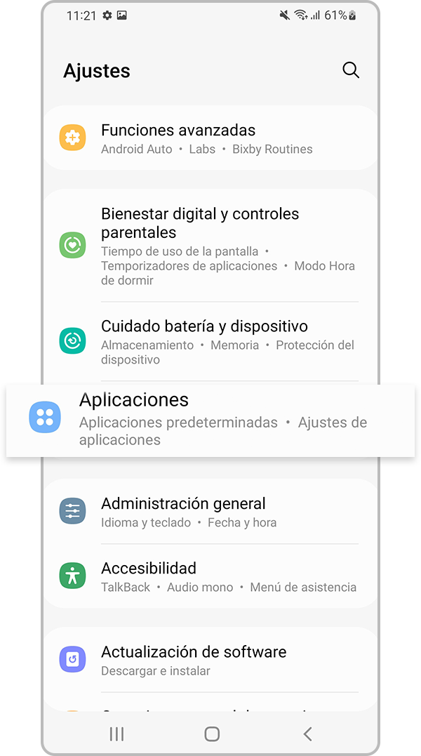 Ajustes de Aplicación