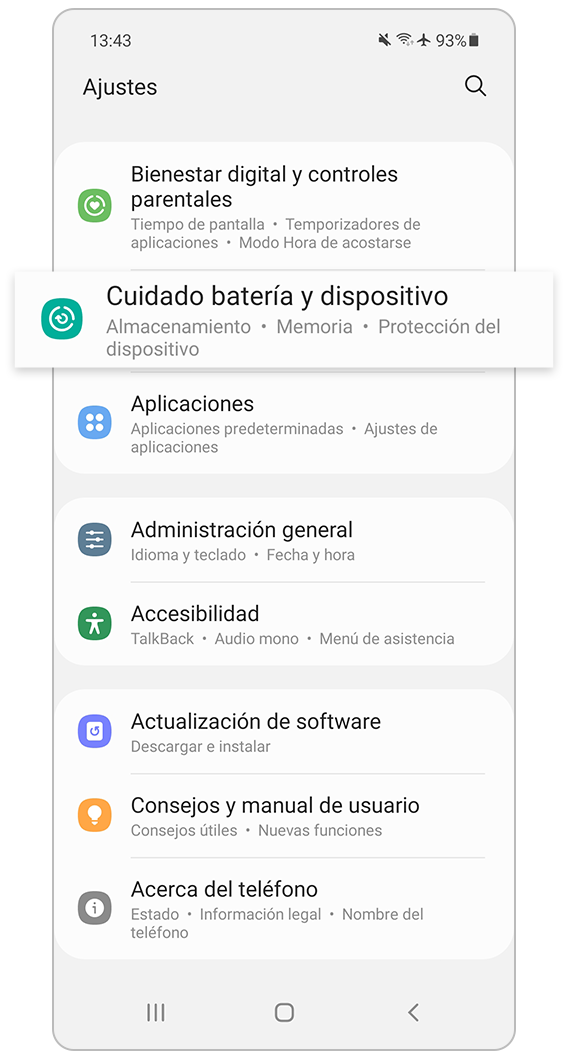 Cuidado de la batería y del dispositivo