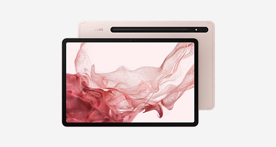 Galaxy Tab S8 WiFi in Pink Gold color