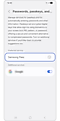 Selecting Samsung Pass