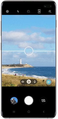 Improved photo compositions with Shot suggestions in Galaxy S10 camera