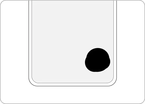 Galaxy device Black spot on the screen