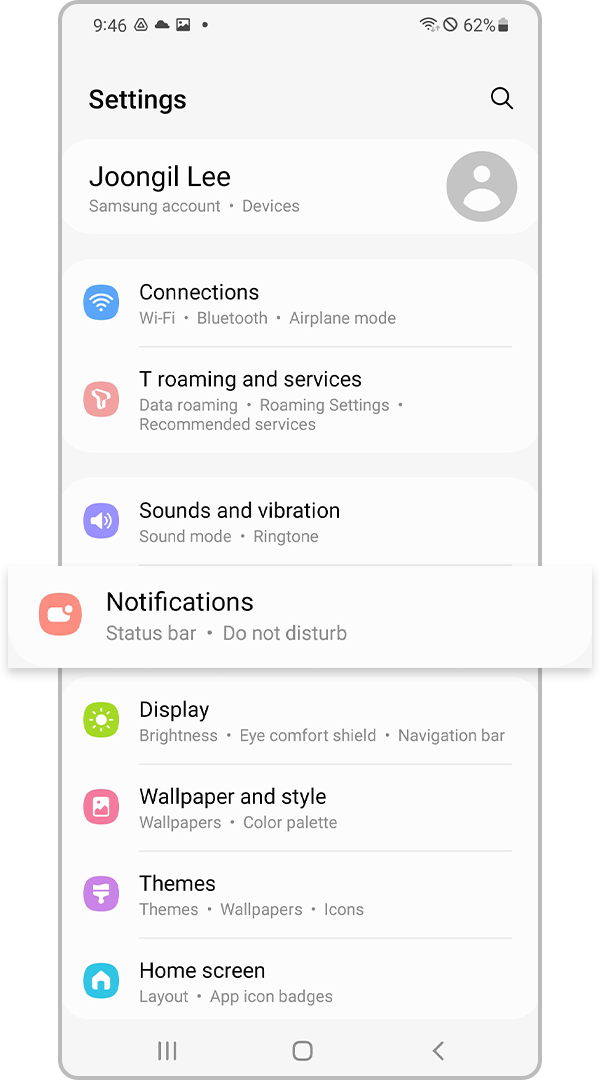 Notifications Settings