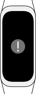 exclamation mark appeared on Galaxy Fit
