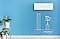 A gentle airflow comes from a Samsung windfree air conditioner mounted on a blue wall. Two bar graphs compare energy savings, highlighting 77% savings in WindFree™ Mode compared to Fast Cooling Mode.