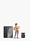 The Bespoke AI Laundry and Bespoke AI Laundry Dryer are installed side by side as a set, and to their right, a young male character is standing while holding a laundry basket full of clothes. To the left, on top of the installed appliances, a small dog is looking at the laundry basket the male character is holding.
