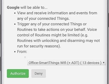 Setting Google assistant