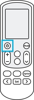press power button