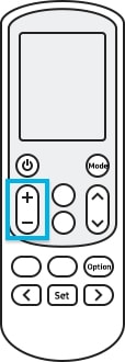 set the temperature after selecting the mode