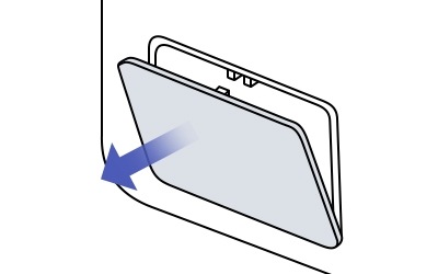 open the outer cover of the heat exchanger