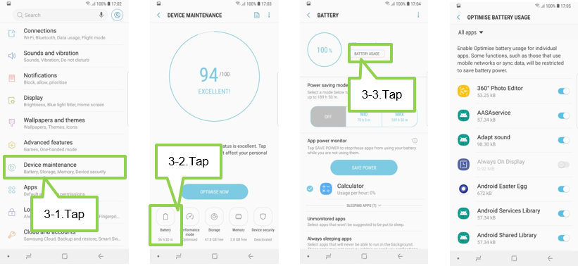 GALAXY S9/S9+: HOW CAN I EXTEND THE BATTERY USAGE TIME?