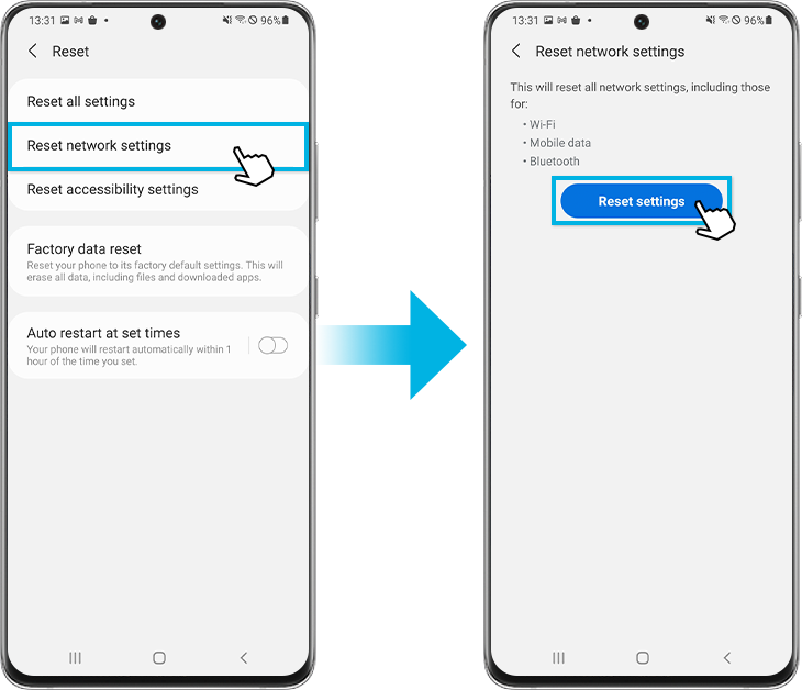 reset network settings step2