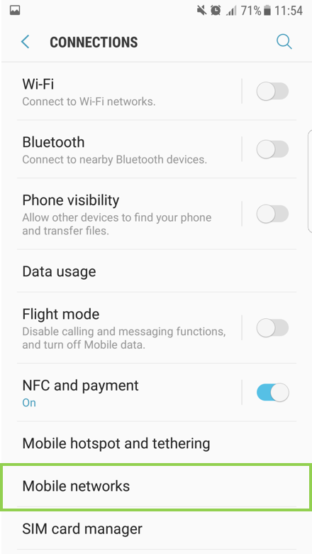 Smart Phone: How to setup the APN and how to reset it?