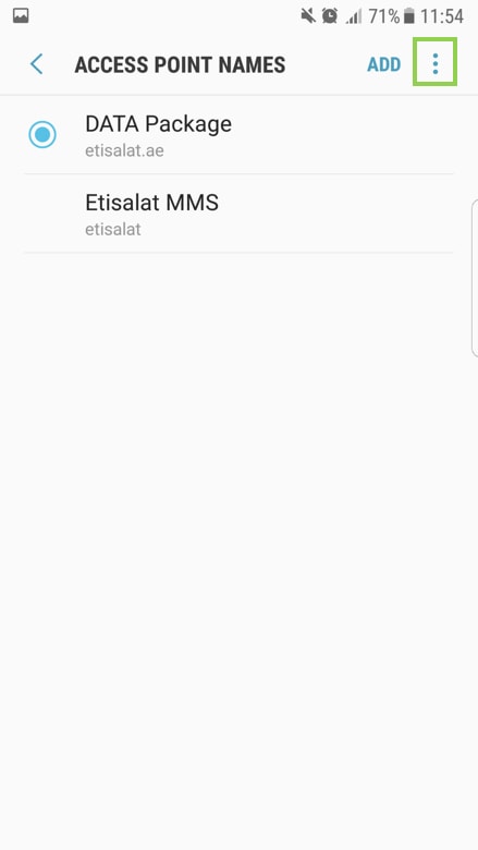 Smart Phone: How to setup the APN and how to reset it?