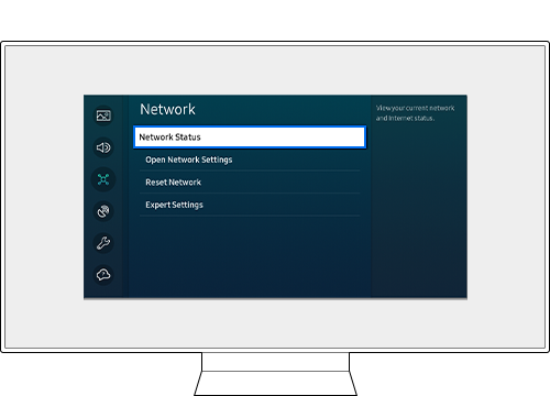 Step 3 Select Network Status