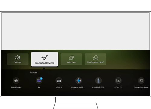 select connected device icon