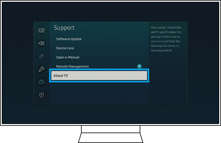 about tv menu
