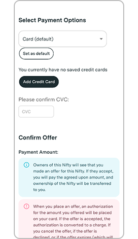 fill out payment information