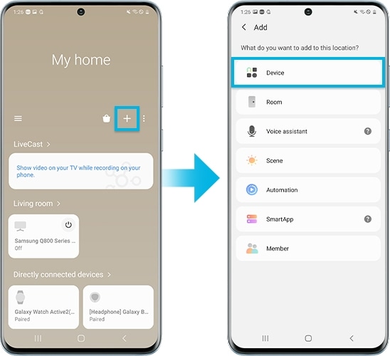 Mirror using SmartThings step1