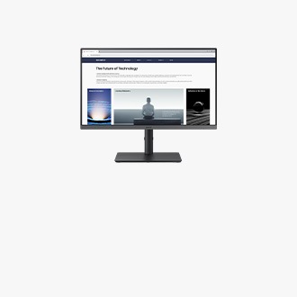Monitor FHD wyświetlający sesję przeglądania stron internetowych.