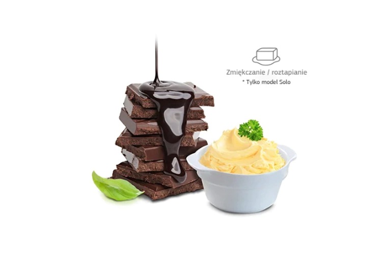 Roztapianie czekolady i rozpuszczanie masła to dodatkowe funkcje mikrofalówek Samsung! Zostań mistrzem kuchni!