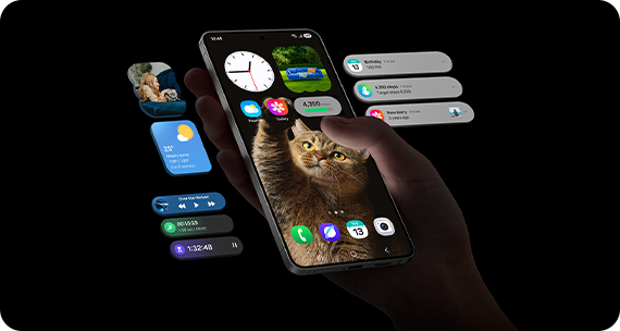 Interfejs One UI 7 na smartfonach Galaxy S24 5G i Galaxy S25 Edge – prosty, intuicyjny i funkcjonalny.