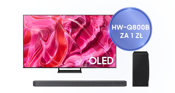 Wybierz telewizor Samsung Oled QE55S90CATXXH i odbierz soundbar HW-Q800B za 1 zł