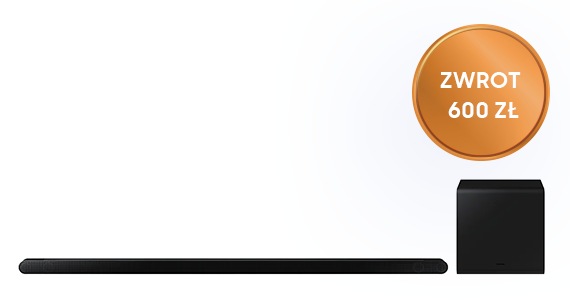 Promocja Samsung na soundbary - sprawdź Soundbar Ultra Slim HW-S800B/EN i uzyskaj zwrot 600 zł