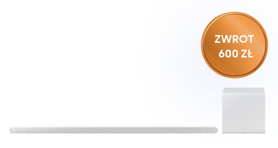 Promocja Samsung na soundbary - sprawdź Soundbar Ultra Slim HW-S801B/EN i uzyskaj zwrot 600 zł