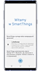 Ekran powitalny aplikacji SmartThings z informacją o wymaganych uprawnieniach, takich jak lokalizacja i Bluetooth.