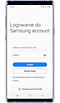 Ekran logowania do samsung account